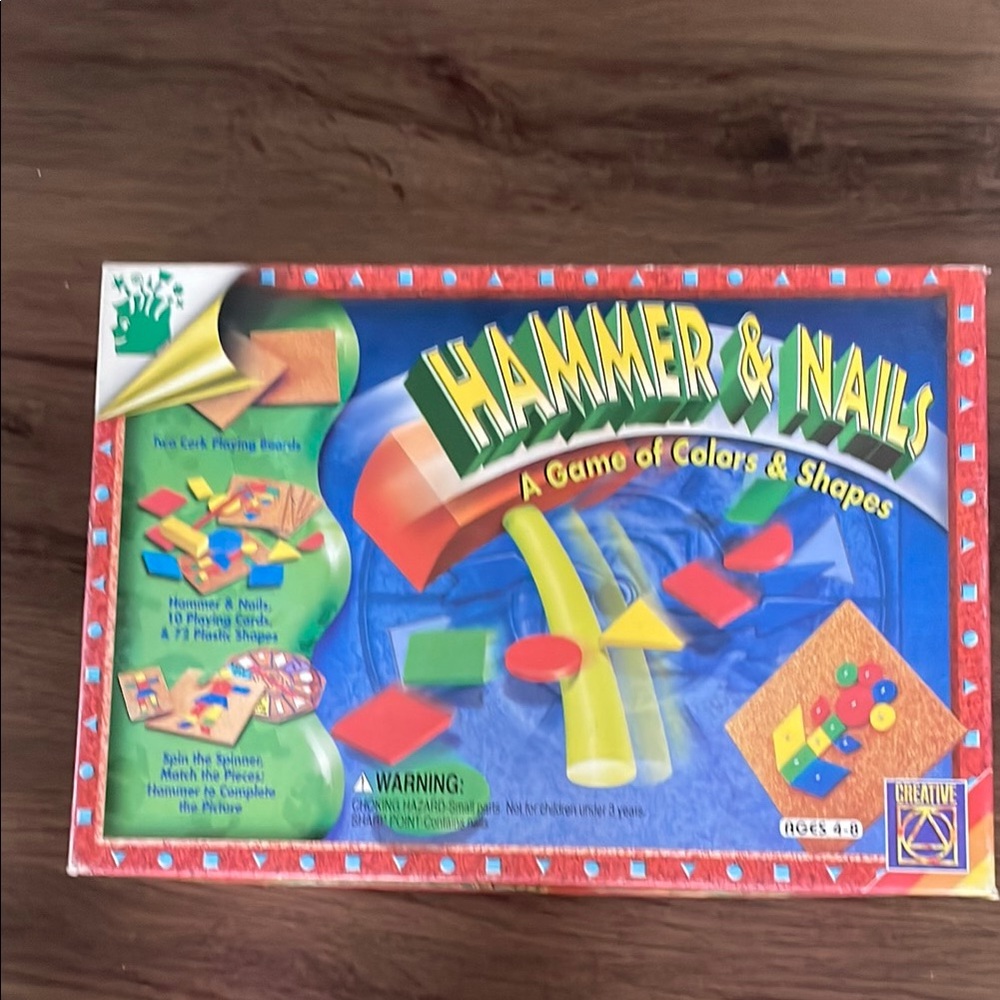 Hammer & Nails A Game of Colors & Shapes Childrenn Ages 4-8 years old